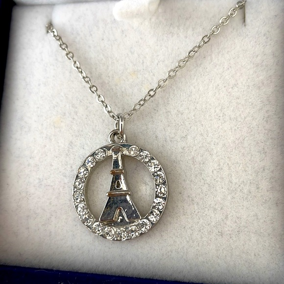 Arribas Maison Eiffel Tower Necklace Paris New In Box - Picture 5 of 11